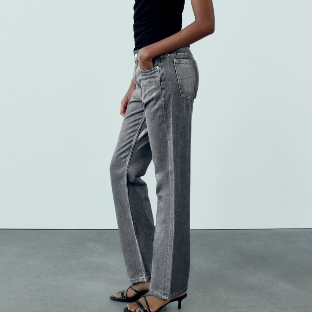 ZARA Metallic Jeans